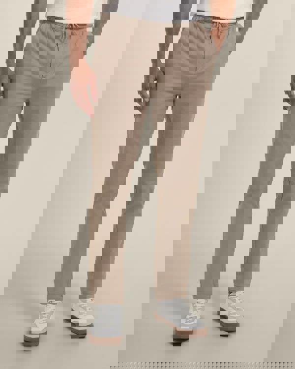 Larsson & Co Drawstring Waist Slim Fit Chino Trouser