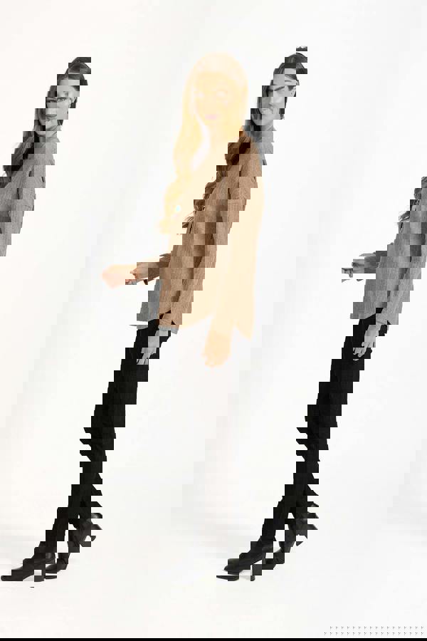 Textured Stripe Necklace Top