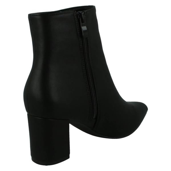 Spot On Ladies Spot On Block Heel Ankle Boots F51220