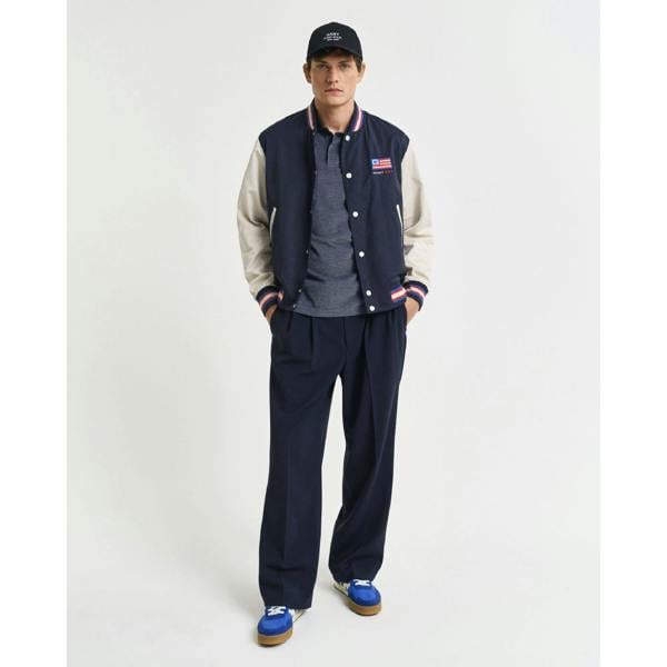 Gant Mens 4-Color Oxford Polo Shirt - Blue - 