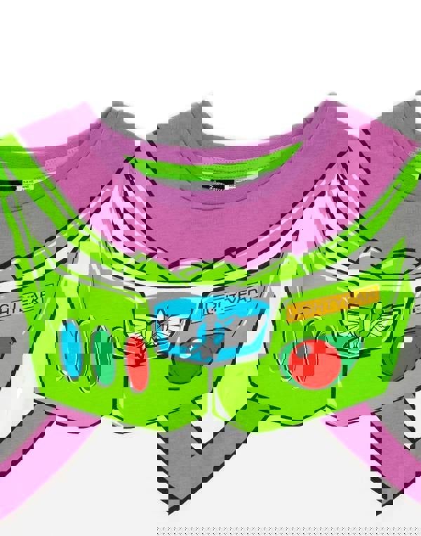 Disney Toy Story Boys Green Buzz Costume Short Sleeve Short Leg Pyjama Set