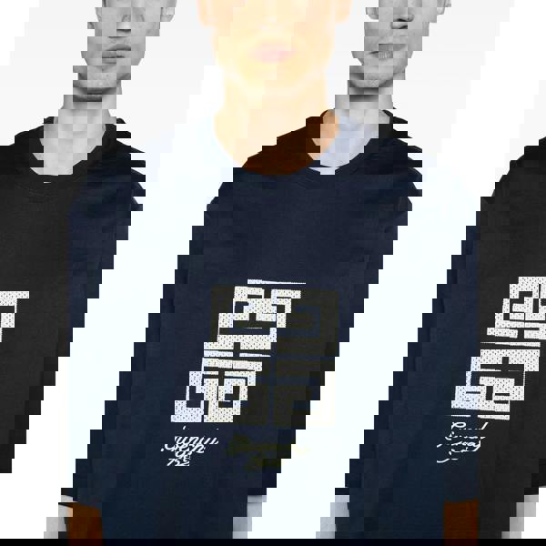 Givenchy 4G 1952 Embroidered Logo Oversized T-Shirt   in  Navy