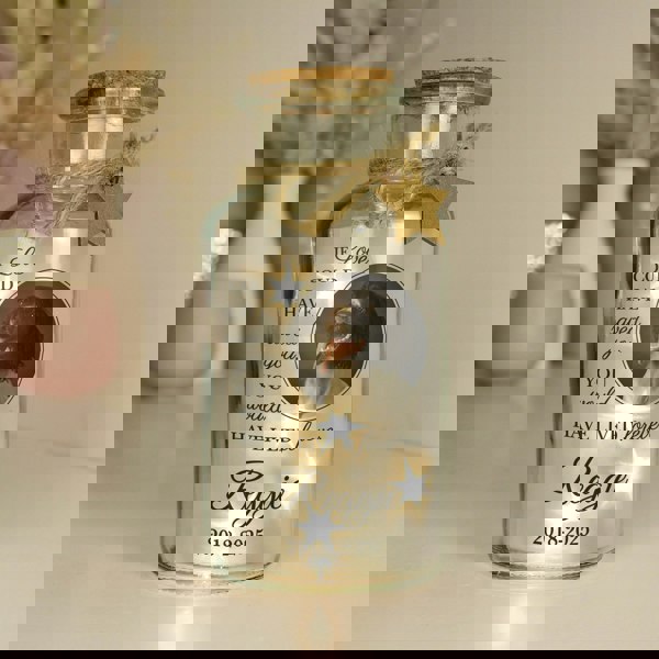 Personalised Memento Company Personalised Pet Memorial Photo Upload LED Light Up Jar