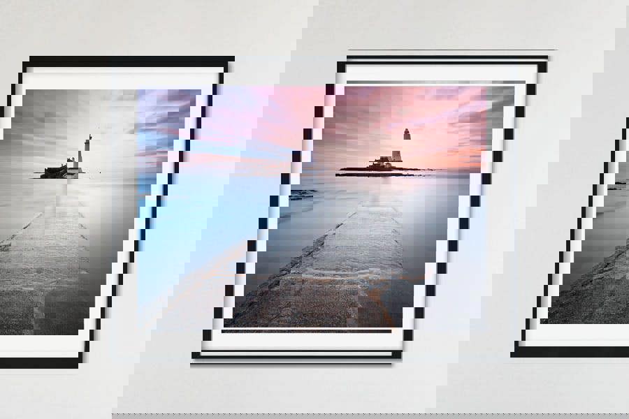 st marys lighthouse photographic print