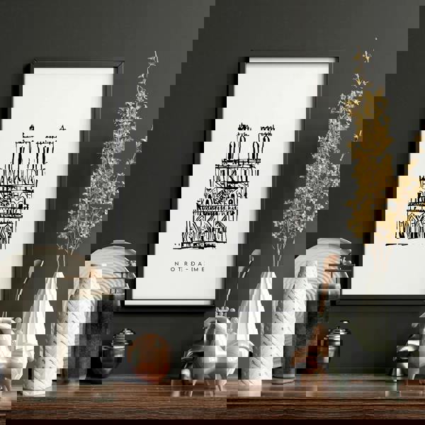 Wall Art Framed For Living Room | Set of 3 Paris Landmarks Wall art Prints