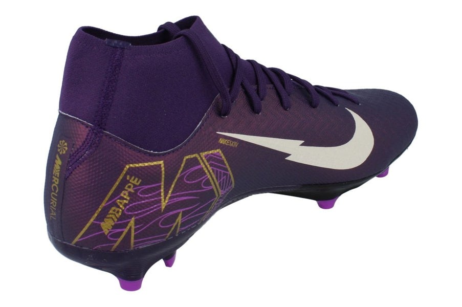 Nike Zoom Superfly 10 Academy Km Fg/Mg Mens Football Boots Hj7309  500 - Grand Purple Pale Ivory 500 - Photo 2