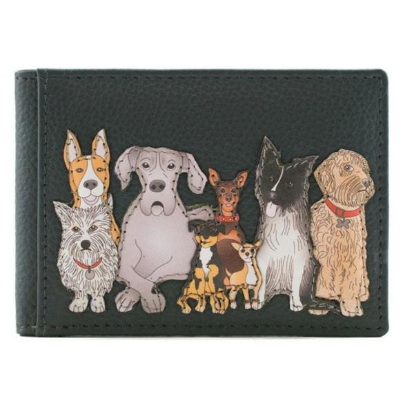 Mala Leather Kennel Crew Dogs RFID Bus ID & Card Leather Holder