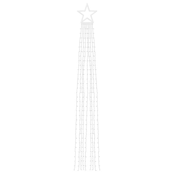 Berkfield Christmas Tree light 320 LEDs Cold White 375 cm