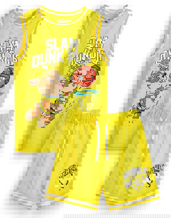 Paw Patrol Boys Yellow Rubble 2 Piece Basketball Set