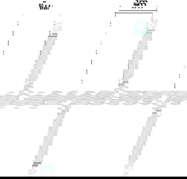 Eagle Connect Cluster Lights White Rubber IP65 5m/250 LED Col Ch