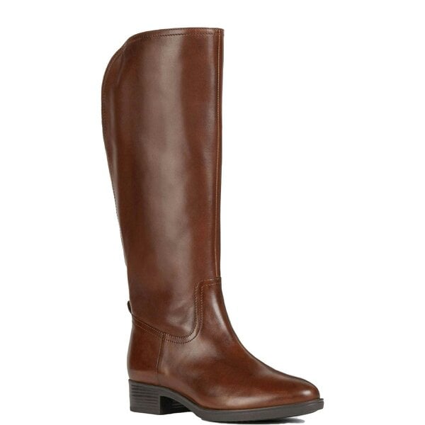 Geox D Felicity Zip Up Women's High Leg Boots - Black