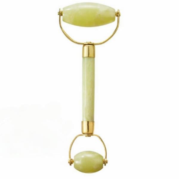 White Lotus Beauty Natural Chemical Free Jade Crystal Roller in a silk lined Box -