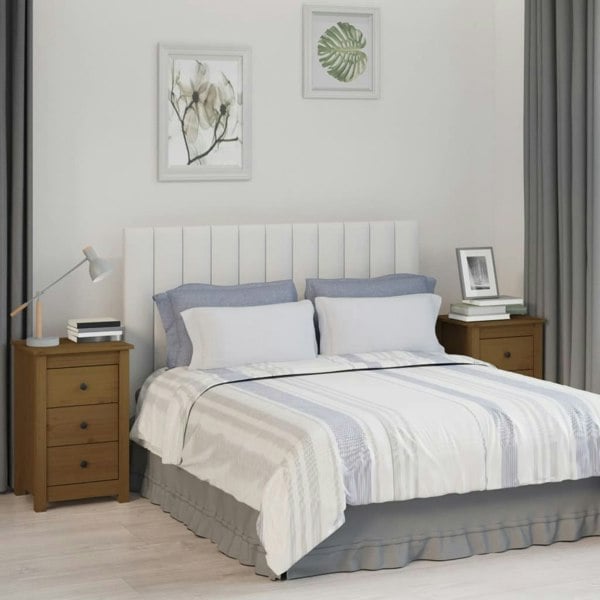Berkfield Bedside Cabinets 2 pcs Honey Brown 40x35x61.5 cm Solid Wood Pine