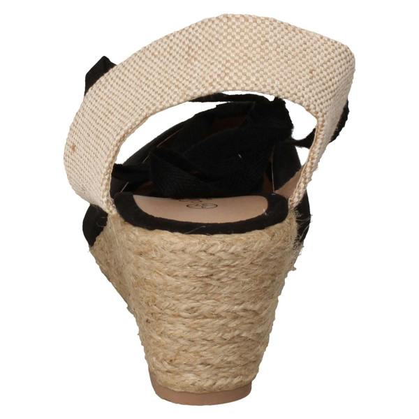 Savannah Ladies Savannah High Espadrille Wedge Sandals F2294