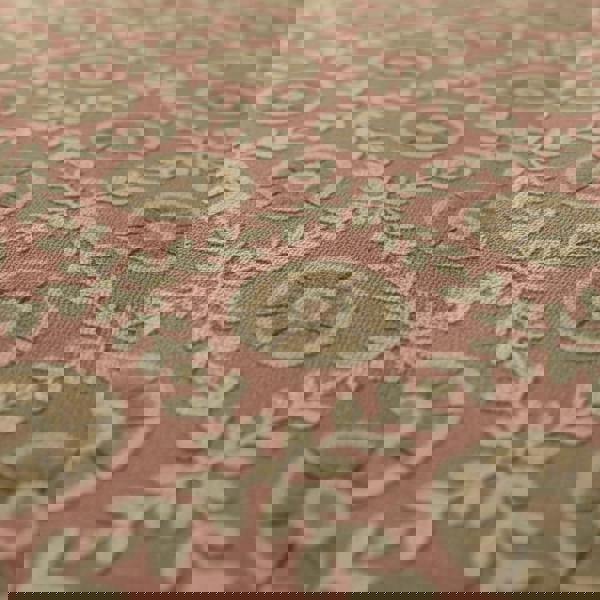 UK handcrafted ottoman with high-density foam and colourful abstract pattern, perfect for lounge seating