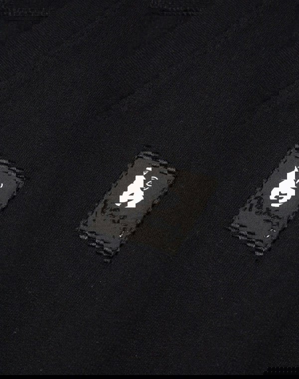 Money Combo Patch Button Sweat Black