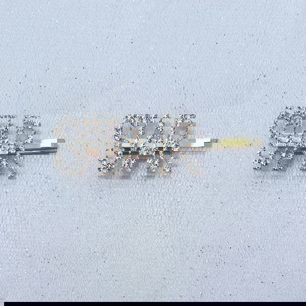 Word Hair Clip Word Hair Slide Diamante Hair Grip Gold Star