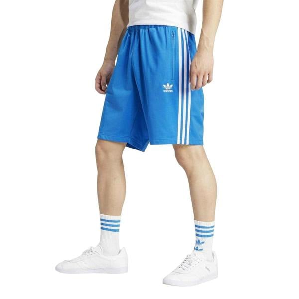 Adidas Mens Firebird Elasticated Waist Relaxed Fit Shorts - Blue - 