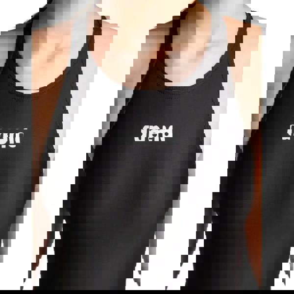 Arena Girls Powerskin black swimsuit with white logo