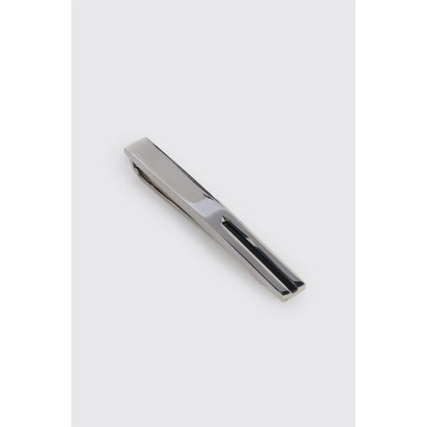 Limehaus Silver Onyx Tie Slide