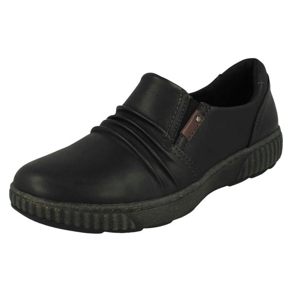 Clarks Ladies Clarks Ruffle Detailed Gusset Side Shoes Magnolia Faye