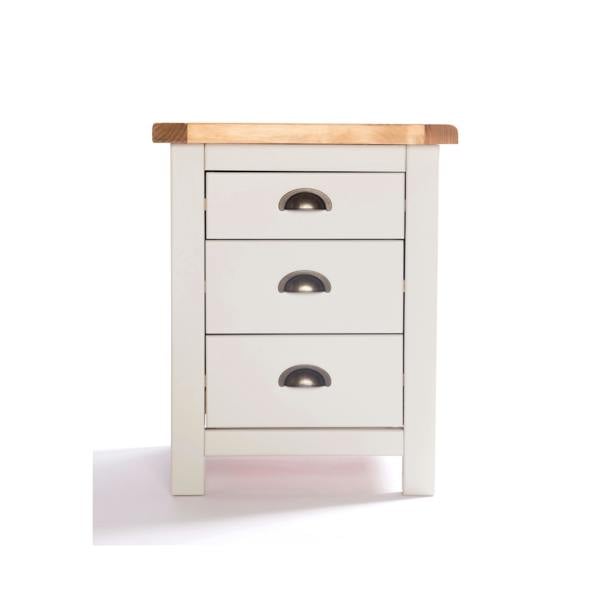 Argenta 3 Drawer Bedside Table