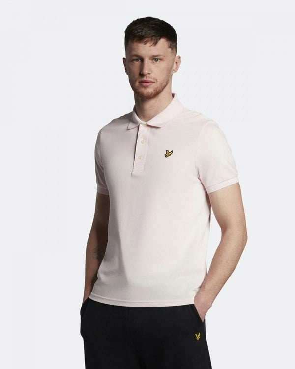 Lyle & Scott Plain Mens Polo Shirt SP400VOG - W488 Light Pink