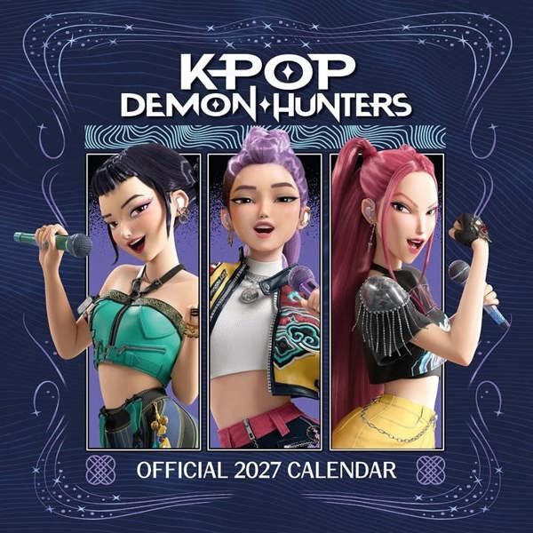 K-Pop Demon Hunters Calendar 2027, Wall Calendars, Month To View, Entertainment, Gift