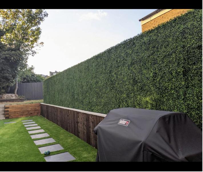 HYGRAD BUILT TO SURVIVE Artificial Boxwood Topiary Green Artifical Grass Screen Fencing Hedge Panels UK