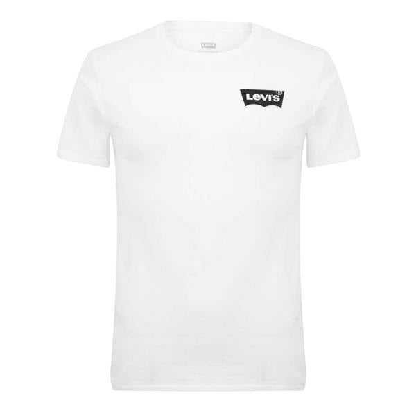Levis Mens Logo Cotton Regular T-Shirt - White - 