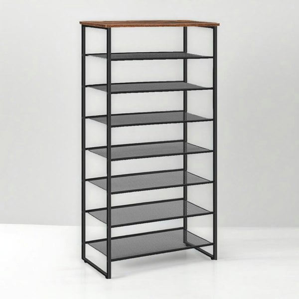 Rafaelo Mobilia 8-Tier Shoe Rack With Detachable Mesh