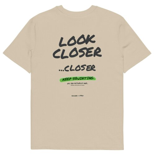 Anchor & Crew Small Print Annotations Organic Cotton T-Shirt - Desert Dust
