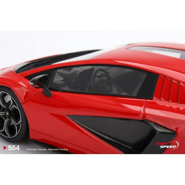 MCSlots Lamborghini Countach PLI 800-4 Rosso Mars 1:18 Scale Topspeed TS0554