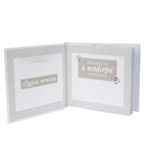 Modern Friends Forever Photo Album with Gold Foil Text - Holds 80 4x6 Pictures Image 4