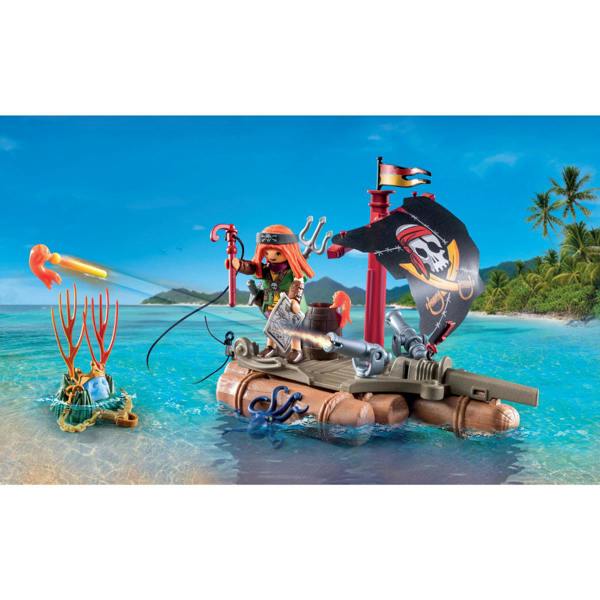 Playmobil Pirate Raft with Treasure - 71794 Playset