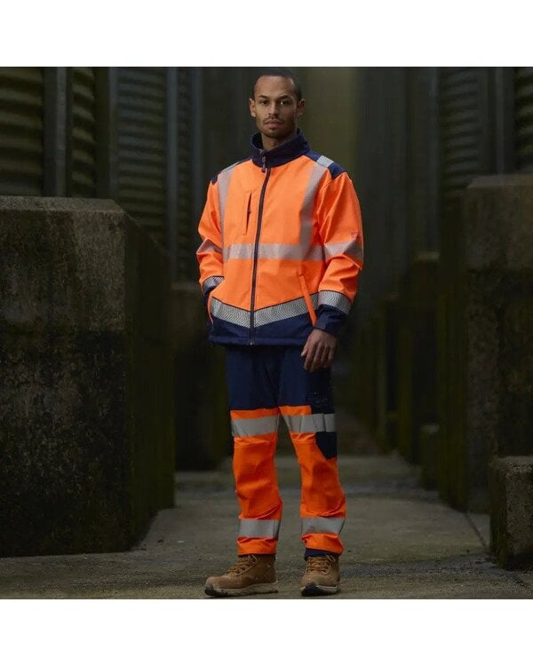 Leo Workwear Bowden EcoViz Softshell Jacket