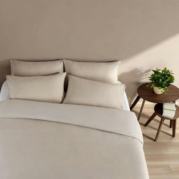 Martex Everyday Luxury Cotton Duvet Cover Set - Warm Pebble