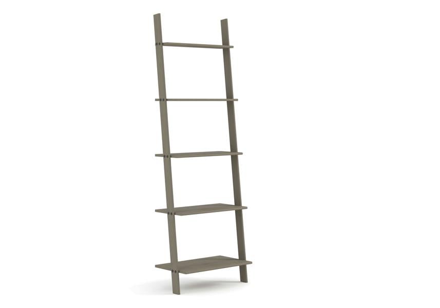 Core Products Corona 5-Shelf Ladder Shelf Bookcase Unit