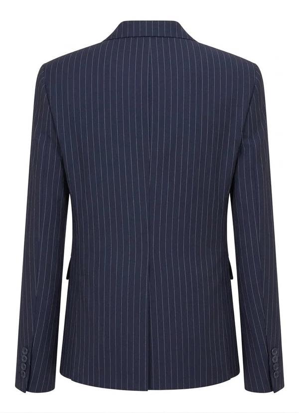 TPW-37 - Women's 3 Piece Navy Blue Pinstripe Suit - TruClothing.com - 6