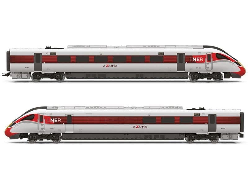 Hornby Railroad Class 800 201 LNER Azuma 2 Car Bi-Mode Train Pack