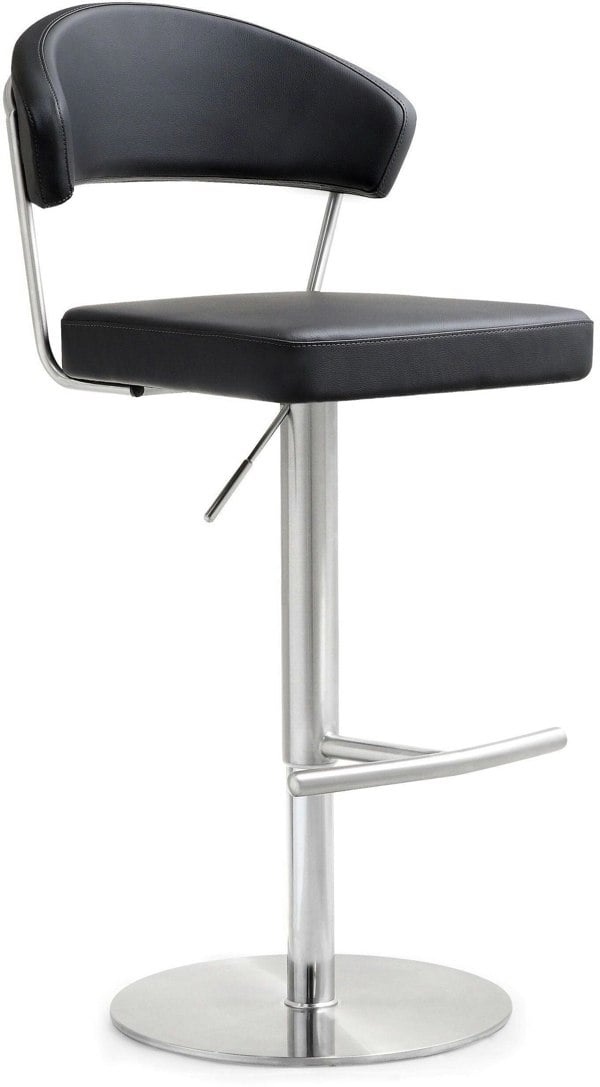 Furniture Edit Cosmo Black Stainless Steel Barstool