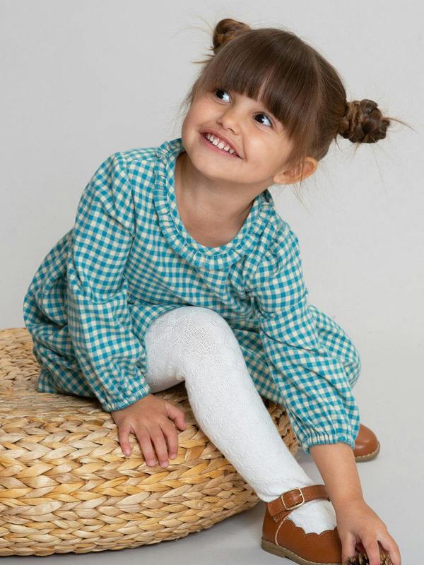 Kite Girls Organic Ocean Check Dress