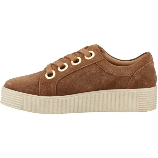 Hush Puppies Tamsin Suede Suede Women's Tan Trainers