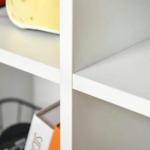 Six-Cube Bookcase - White Wood Effect