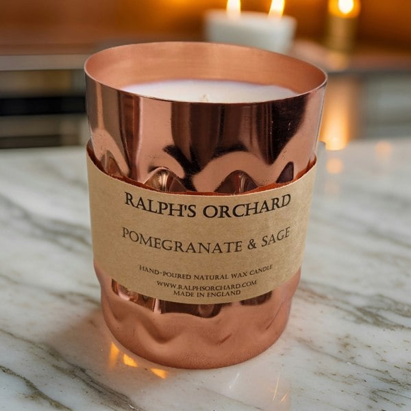tall copper candle
