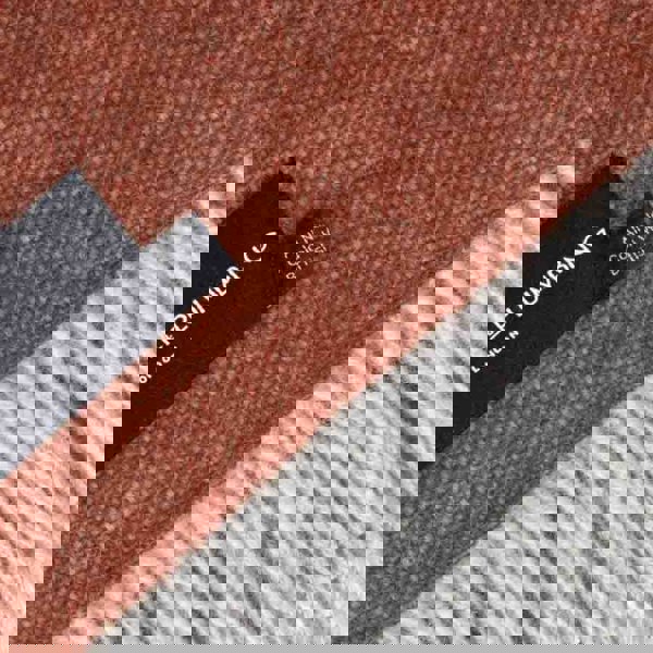 Heating & Plumbing London The Loft - Pure New Wool Throw - Reversible Brick / Grey