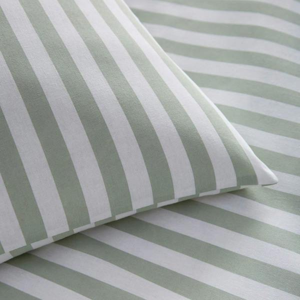 Portfolio Home Pencil Stripe Sage Duvet Cover Set
