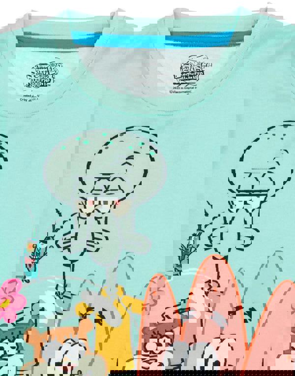 SpongeBob SquarePants Boys Multicoloured Character Pose Short Sleeve Short Leg Pyjama Set