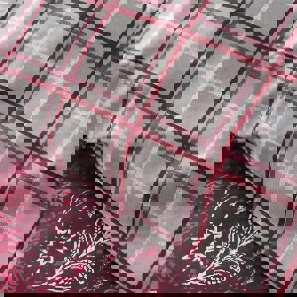 Portfolio Home Winter Stags Burgundy Duvet Cover Set