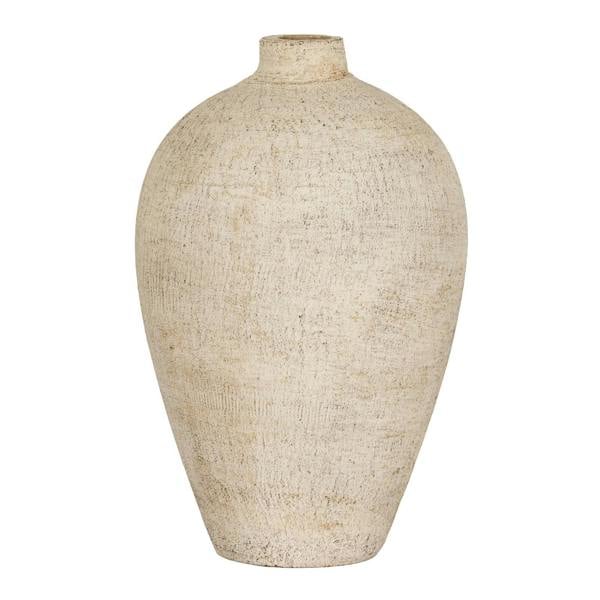 Hill Interiors Morrow Tall Vase - Cream - 